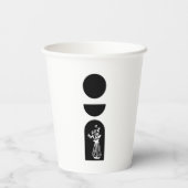 Boho Sun Moon Flower Pot boho bohemian Papieren Bekers (Achterkant)