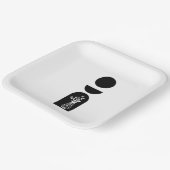 Boho Sun Moon Flower Pot boho bohemian Papieren Bordje (Gebogen)