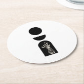 Boho Sun Moon Flower Pot boho bohemian Ronde Kartonnen Onderzetter (Gebogen)