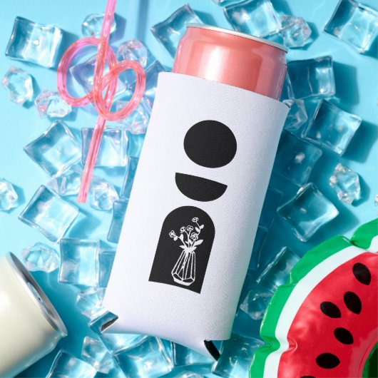 Boho Sun Moon Flower Pot boho bohemian Seltzer Blikjeskoeler (Insitu Zomer)