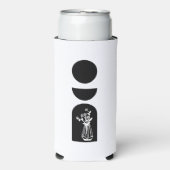 Boho Sun Moon Flower Pot boho bohemian Seltzer Blikjeskoeler (Seltzer Voorkant)