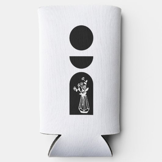 Boho Sun Moon Flower Pot boho bohemian Seltzer Blikjeskoeler (Voorkant)