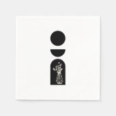 Boho Sun Moon Flower Pot boho bohemian Servet (Voorkant)