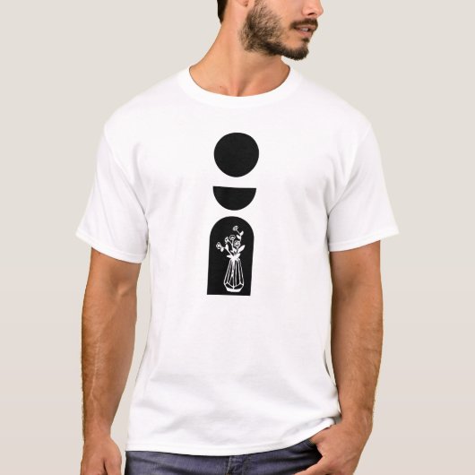 Boho Sun Moon Flower Pot boho bohemian T-shirt (Voorkant)