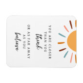 Boho Sun Motivatie Mindset Quote Magneet (Horizontaal)