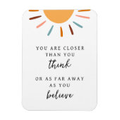 Boho Sun Motivatie Mindset Quote Magneet (Verticaal)