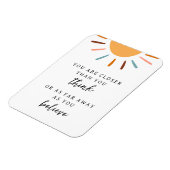 Boho Sun Motivatie Mindset Quote Magneet (Linkerzijde)