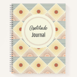 Boho Sun Patroon Dankbaarheids Journaal Notitieboek