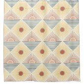 Boho Sun Pattern Douchegordijn (Voorkant)