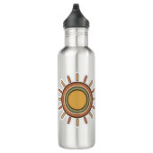 Boho Sun & Rainbow Water Bottle  Waterfles (Rechts)
