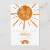 Boho sun regenboog sinaasappel brengt een boek mee informatiekaartje (Voorkant)