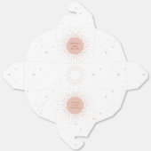 Boho Sun Roze Baby shower Bedankdoosjes (Ongevouwen)