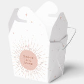 Boho Sun Roze Baby shower Bedankdoosjes (Open)