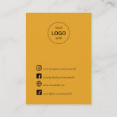 Boho Sun Stud Earring Display Visitekaartje (Achterkant)