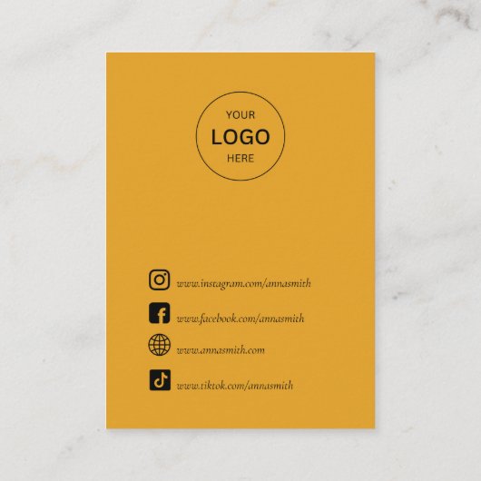 Boho Sun Stud Earring Display Visitekaartje (Achterkant)