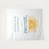 Boho Sun Sunshine Baby Shower Welkom Wandkleed (Voorkant (horizontaal))