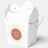 Boho Sun Terracotta-Baby shower Bedankdoosjes (Open)