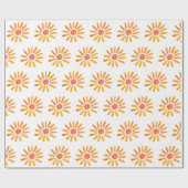 Boho Sun Verjaardag Baby shower Genderneutraal Mei Cadeaupapier (Vlak)