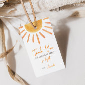 Boho Sun Verjaardagscadeautag Cadeaulabel