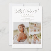 Boho Sunburst Afstudeeruitnodiging  Kaart (Achterkant)