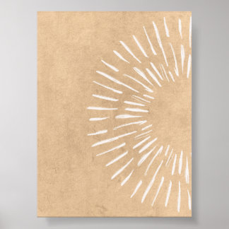Boho Sunburst Wall Art Minimalistische Sunshine Pr Poster