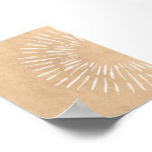 Boho Sunburst Wall Art Minimalistische Sunshine Pr Poster (Hoek)