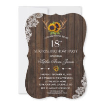 Boho Sunflower Antlers Hood 18e verjaardag