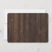 Boho Sunflower Antlers Hout Weddenschap Save The Date (Achterkant)