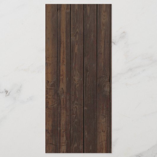 Boho Sunflower Antlers Wood Lace Weddenschap Menu (Achterkant)