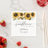 Boho Sunflower Baby shower Servet (Insitu)