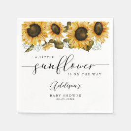 Boho Sunflower Baby shower Servet