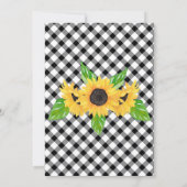 Boho Sunflower Baby shower Word Scramble Kaart (Achterkant)