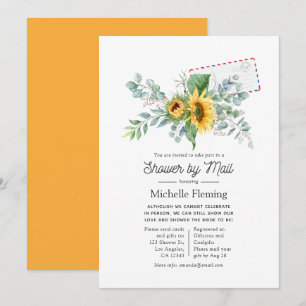 Boho Sunflower Eucalyptus Vrijgezellenfeest per po Kaart