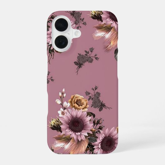 Boho Sunflower iPhone 16 Hoesje (Achterkant)