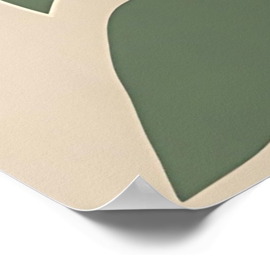 Boho Sunflower - Modern Desaturated Floral Poster (Hoek)