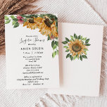 Boho Sunflower Rustic Wildflower Lingerie Shower Kaart<br><div class="desc">Deze boho sunflower rustic wildflower lingerie doucheuitnodiging is perfect voor je moderne bohemiaanse bruiloft. Dit ontwerp is voorzien van zwarte eenvoudige kalligrafie met bijtende zonnebloemen, groen en bloemen op een neutrale heldere witte achtergrond, die overeenkomt met uw klassieke bruiloft of elegante boho bruiloft in de zomer of de herfst. Met...</div>