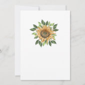 Boho Sunflower Rustic Wildflower We zijn in actie Kaart (Achterkant)