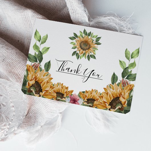 Boho Sunflower Rustic Wildflower Weddenschap Bedan Briefkaart