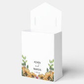 Boho Sunflower Rustic Wildflower Wedding Favor Box Bedankdoosjes (Geopend)