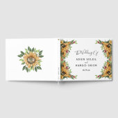 Boho Sunflower Rustic Wildflower Wedding Gastenboek (Volledig)