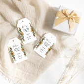 Boho Sunflower Rustic Wildflower Wedding Gift Labe Cadeaulabel