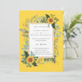 Boho Sunflower Sage Greenery Wedding (Staand voorkant)