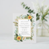 Boho Sunflower Sage Greenery Wedding (Staand voorkant)