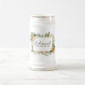 Boho Sunflower Sage Greenery Wedding Bierpul (Center)