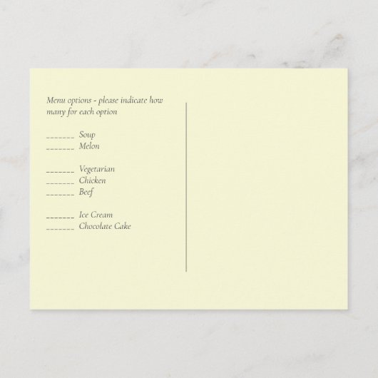 Boho Sunflower Sage Greenery Wedding Briefkaart (Achterkant)