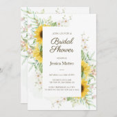 Boho Sunflower Vrijgezellenfeest Kaart (Voorkant / Achterkant)