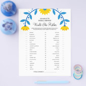 Boho Sunflower Zou Ze Liever Bruidsmeubel Spel Flyer (Enkel)