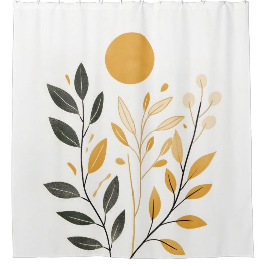 Boho Sunlit Oasis Douchegordijn (Voorkant)