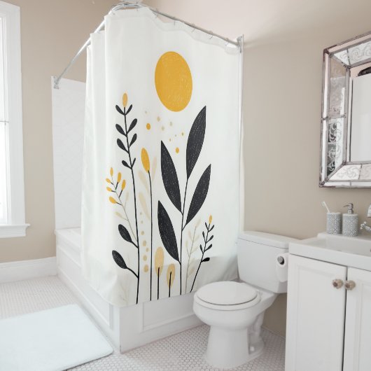 Boho Sunlit Oasis Douchegordijn (In situ)