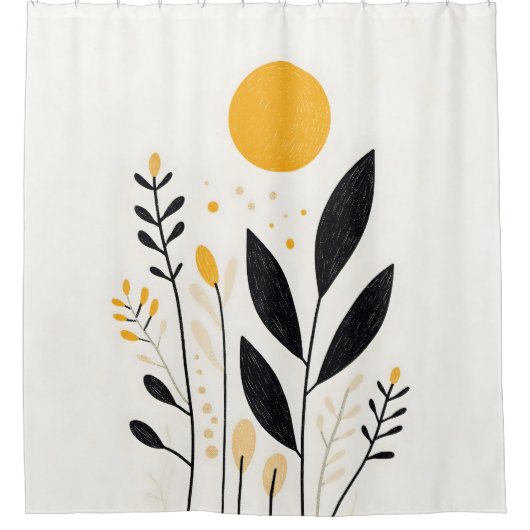 Boho Sunlit Oasis Douchegordijn (Voorkant)